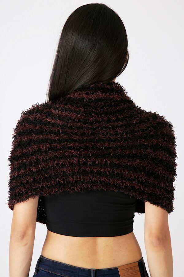 Magic Scarf ผ้าพันคอมหัศจรรย์ รุ่นสีสลับทูโทน - สีดำ&กาแฟ - Image 4