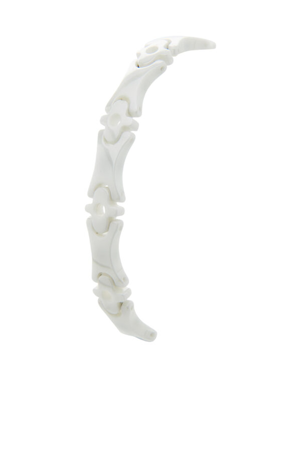 Healing Magnetic Ceramic Bracelet - H&Flower - White - Image 2