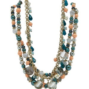 AllMerry Fashion Necklace สร้อยคอไข่มุก คริสตัลเล่นระดับ3เส้น