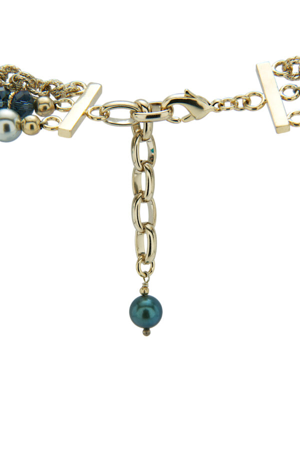 AllMerry Fashion Necklace สร้อยคอไข่มุก คริสตัลเล่นระดับ3เส้น - Image 3
