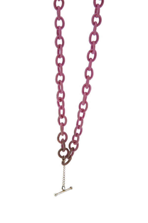 AllMerry Fashion Necklace สร้อยคอโซ่ไหมเทียม ประดับ MOP หลากสี - Image 3