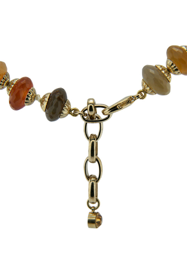 AllMerry Fashion Necklace สร้อยคอลูกปัดหิน Agateแท้ Saucer 39เม็ด - Image 3