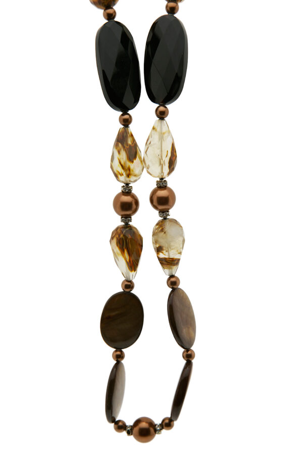 AllMerry Fashion Necklace สร้อยคอลูกปัด มุกแก้ว - Image 2