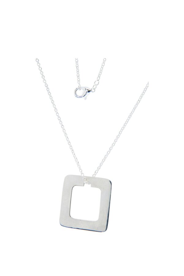 AllMerry Silver Pendant จี้เงินแท้รูปสี่เหลี่ยมจตุรัส พร้อมสร้อยเงินแท้