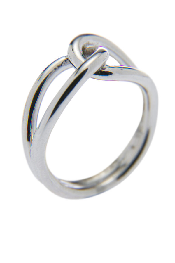 AllMerry Silver Jewelry แหวนเงินเกลี้ยงท้องปลิง หน้าแหวนเงื่อนเชือก