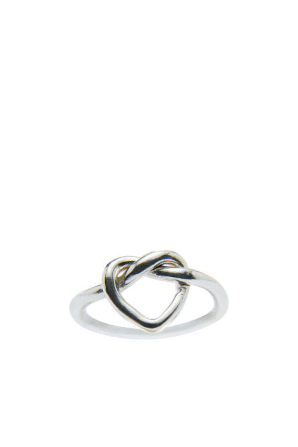 AllMerry Silver Jewelry แหวนเงินเกลี้ยงท้องปลิง หน้าแหวนเงื่อนเชือก - Image 3