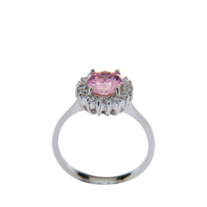 AllMerry Silver Jewelry แหวนเงินชูเพชรเม็ดยอด (CZ)