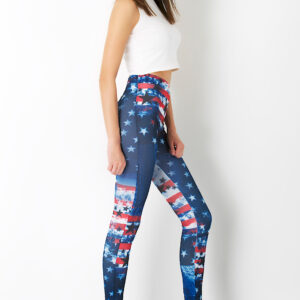 เลื่อนภาพเพื่อขยาย AllMerry Fashion Leggings กางเกงเลกกิ้งแฟชั่น 51-สีกรม