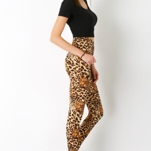 AllMerry Fashion Leggings กางเกงเลกกิ้งแฟชั่น ขายาวลายเสือดาว - Tiger