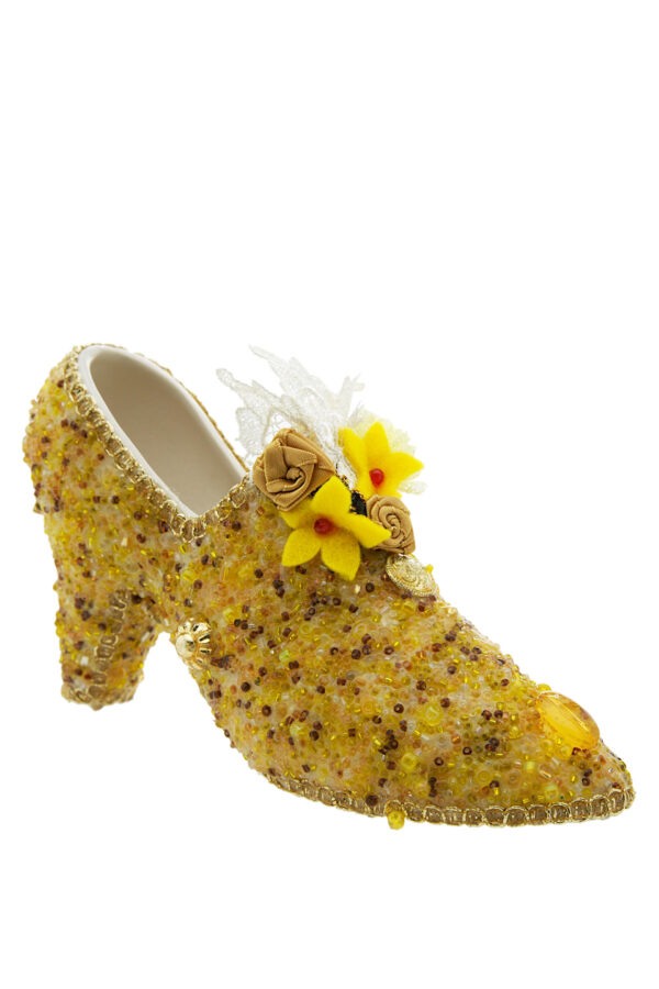 Mobile Phone Holder - Princess Shoe -  Yellow - Image 3