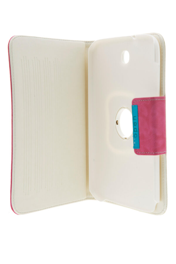 AllMerry SamSung Note8 Cover - Classic Plain - OffWhite&HotPink - Image 2