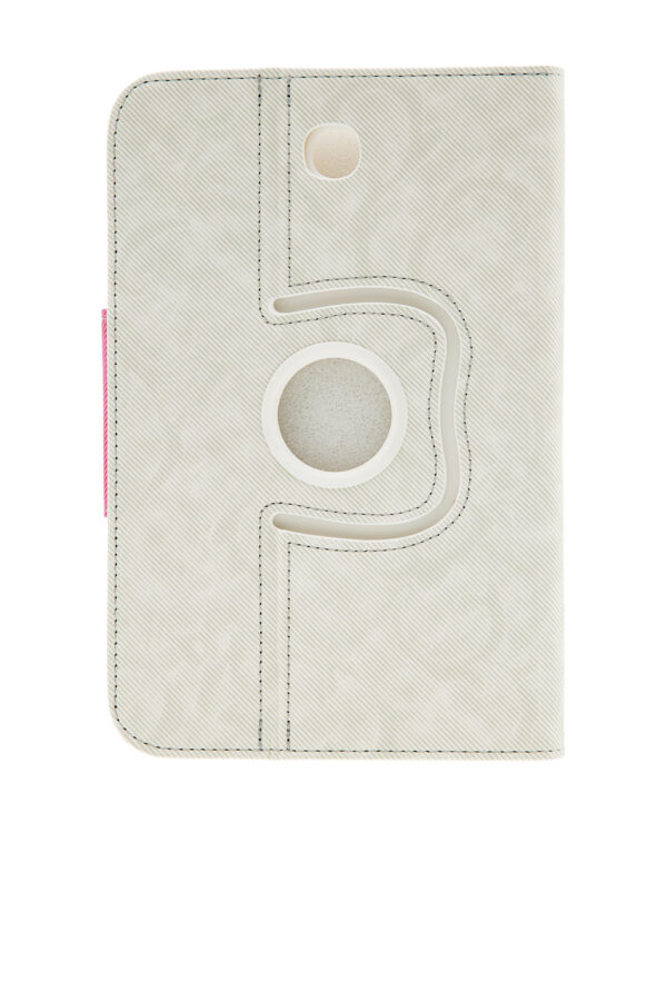AllMerry SamSung Note8 Cover - Classic Plain - OffWhite&HotPink - Image 3