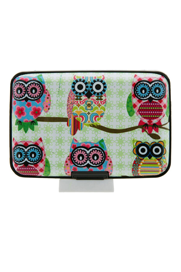 กระเป๋าใส่บัตรและเหรียญ Happy Owl