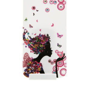 iPhone5 Case ButterflyGirl08 with Rhinestones