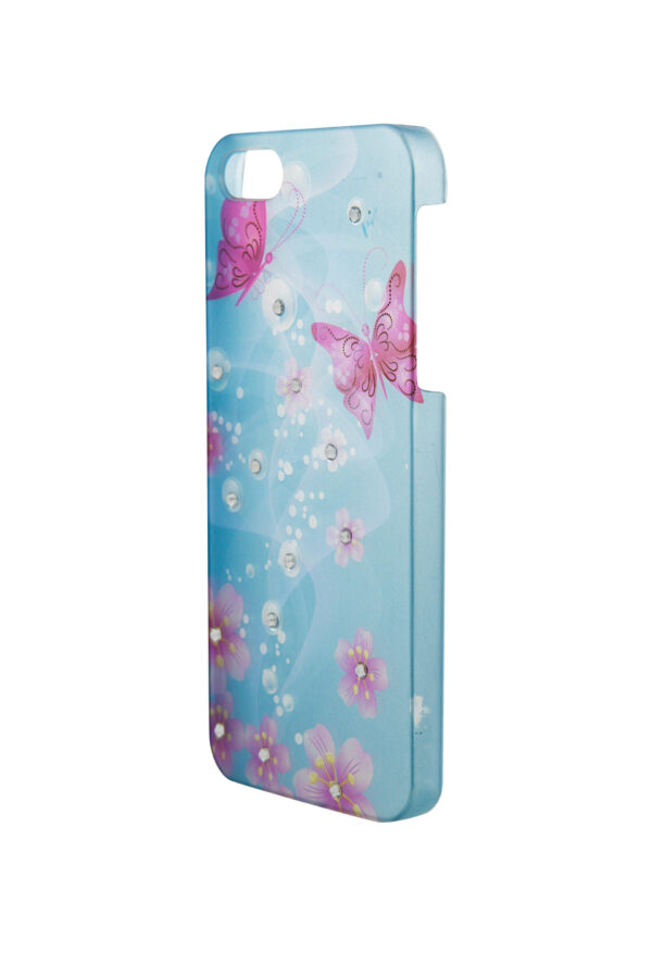 iPhone5 Case - Floral Sweet - Blue & Pink - Image 2