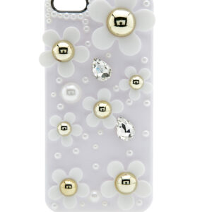 iPhone5 Case  Flower Blossom White-Gold