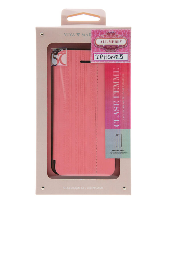 iPhone5 Cover - Classic Plain - Pastel Pink - Image 4