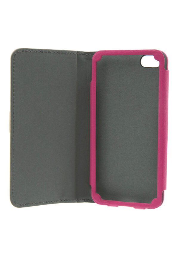 iPhone5 Cover - Classic Plain - White&HotPink - Image 3