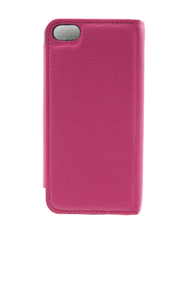iPhone5 Cover - Classic Plain - White&HotPink - Image 2