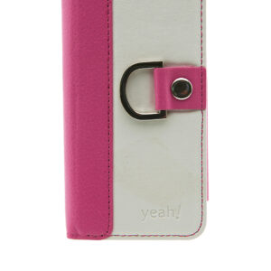 iPhone5 Cover - Classic Plain - White&HotPink