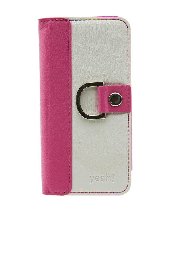 iPhone5 Cover - Classic Plain - White&HotPink