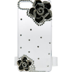 iPhone5 Case  Rose & Diamond (Black)