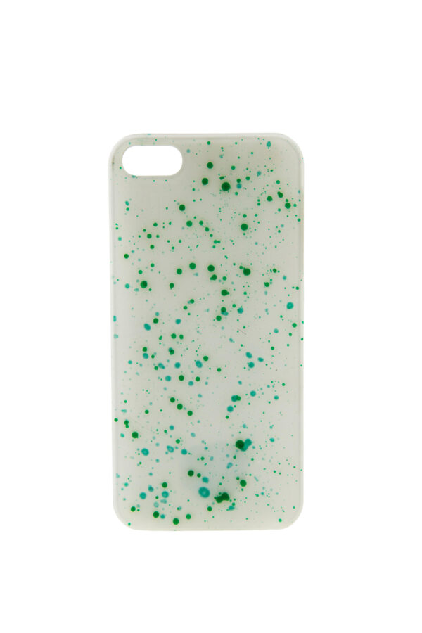 iPhone5 Case Color Splashes Green & Blue
