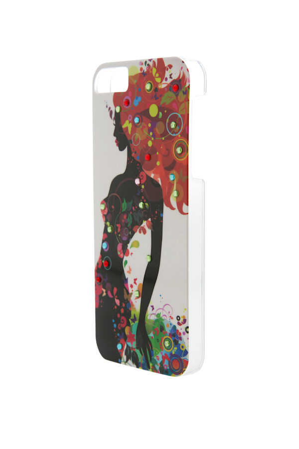 iPhone5 Case - VintageLady01 with Rhinestones - Image 2