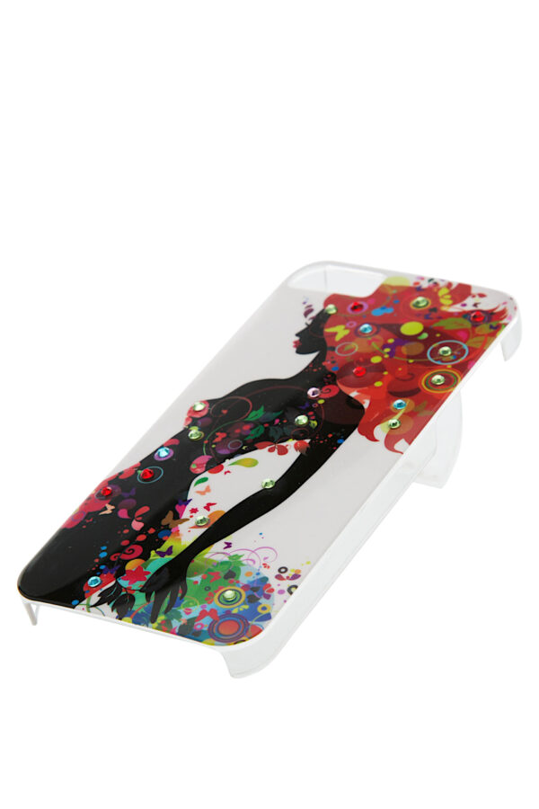 iPhone5 Case - VintageLady01 with Rhinestones - Image 3