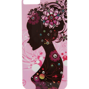 iPhone5 Case - VintageLady05 with Rhinestones