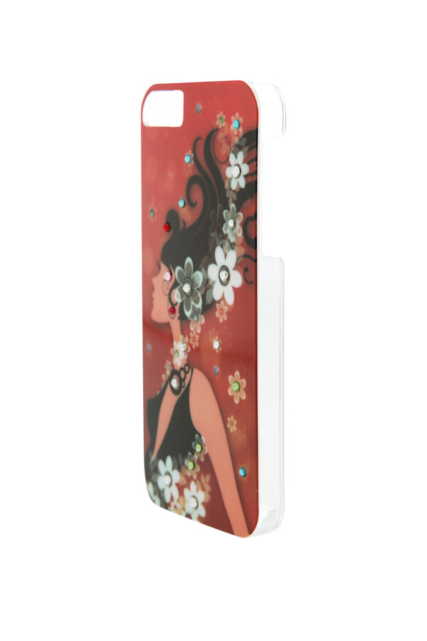 iPhone5 Case - VintageLady09 with Rhinestones - Image 2
