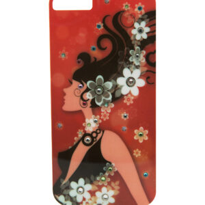 iPhone5 Case - VintageLady09 with Rhinestones
