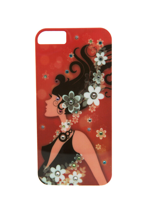 iPhone5 Case - VintageLady09 with Rhinestones