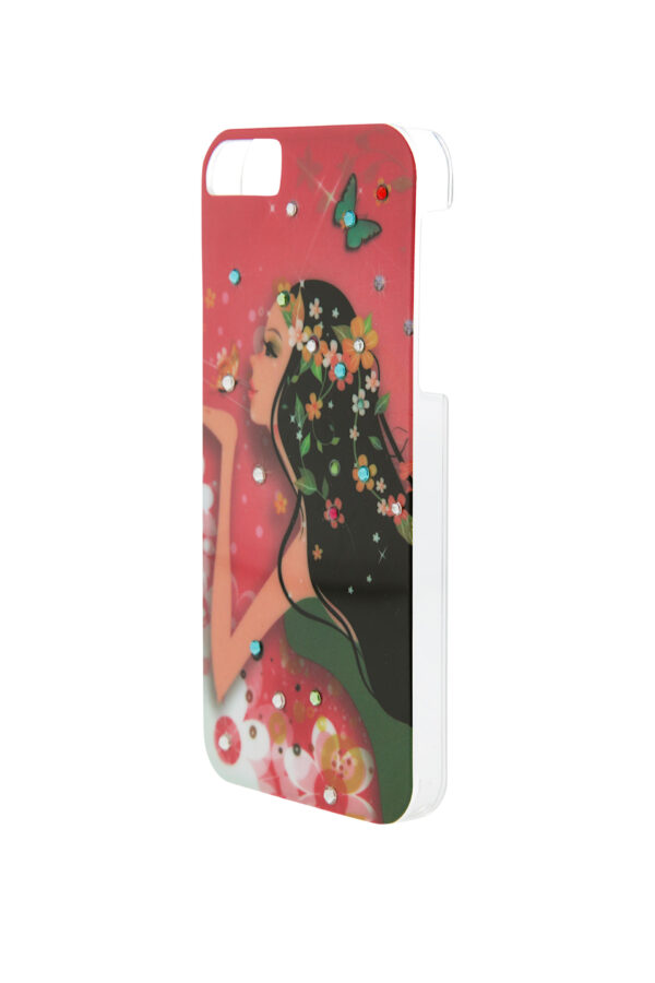 iPhone5 Case VintageLady11 with Rhinestones - Image 2