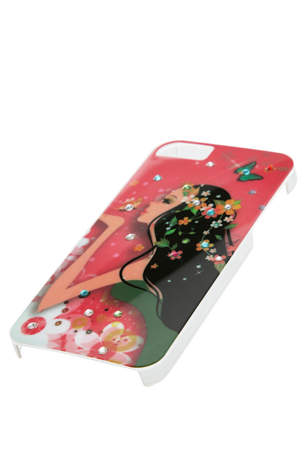 iPhone5 Case VintageLady11 with Rhinestones - Image 3