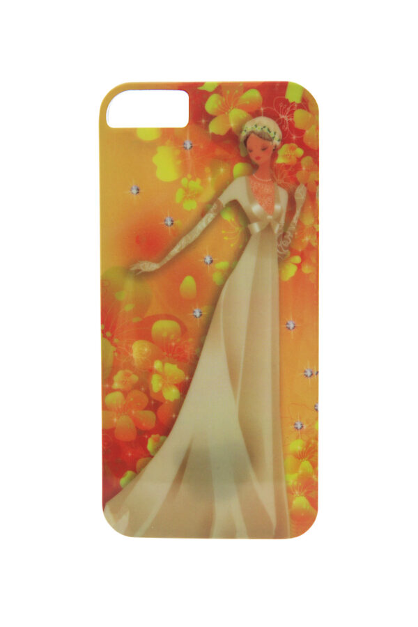 iPhone5 Case VintageLady13 with Rhinestones