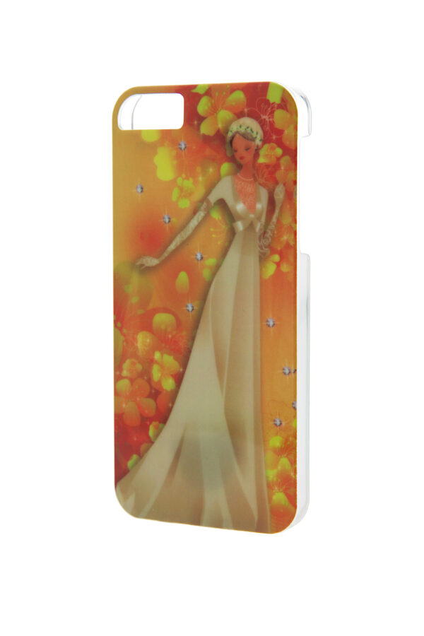 iPhone5 Case VintageLady13 with Rhinestones - Image 2