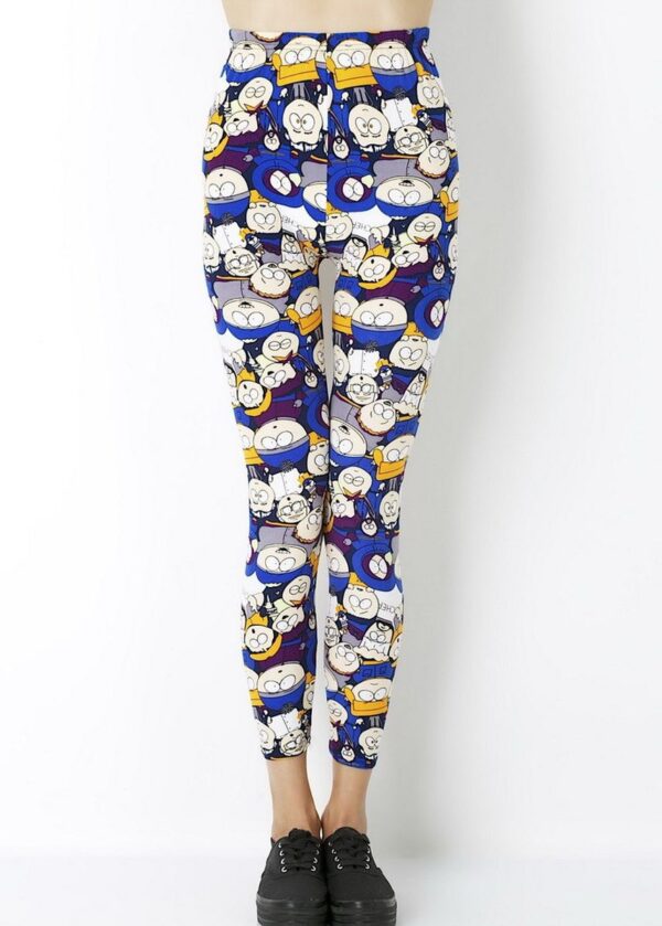 AllMerry Fashion Leggings กางเกงเลกกิ้งแฟชั่น 18 สีฟ้า