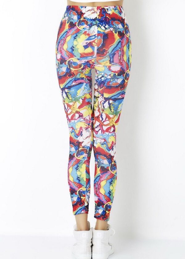 AllMerry Fashion Leggings กางเกงเลกกิ้งแฟชั่น 32 สีมัลติ - Image 2