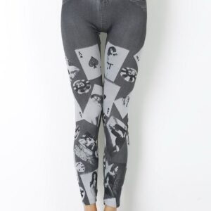 AllMerry Fashion Leggings กางเกงเลกกิ้งแฟชั่น 48 สีเทา