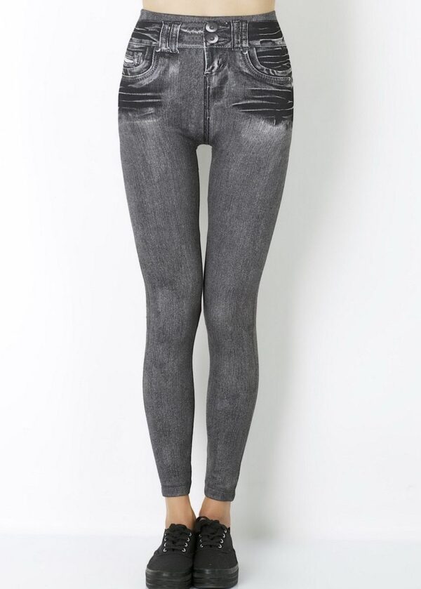 AllMerry Fashion Leggings กางเกงเลกกิ้งแฟชั่น 49 สีเทา