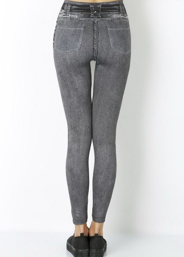 AllMerry Fashion Leggings กางเกงเลกกิ้งแฟชั่น 49 สีเทา - Image 2
