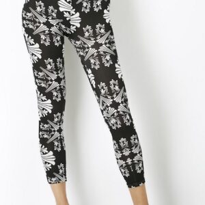 AllMerry Fashion Leggings กางเกงเลกกิ้งแฟชั่น 59-สีดำ