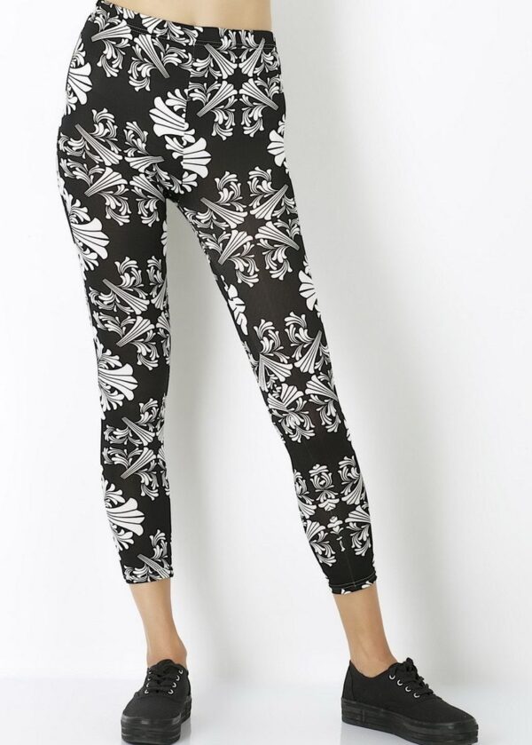 AllMerry Fashion Leggings กางเกงเลกกิ้งแฟชั่น 59-สีดำ