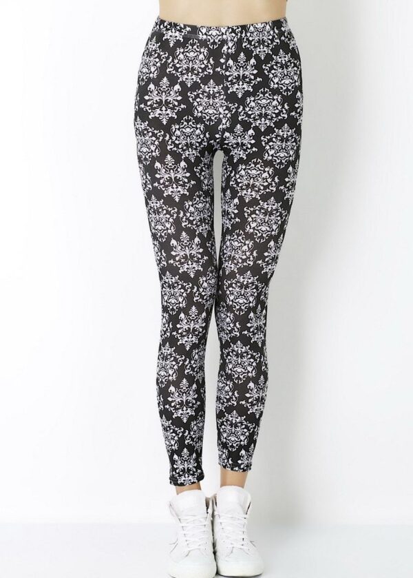 AllMerry Fashion Leggings กางเกงเลกกิ้งแฟชั่น 60 สีดำ