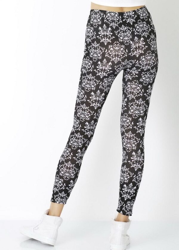 AllMerry Fashion Leggings กางเกงเลกกิ้งแฟชั่น 60 สีดำ - Image 2