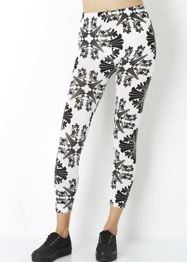 AllMerry Fashion Leggings กางเกงเลกกิ้งแฟชั่น 63 สีขาว