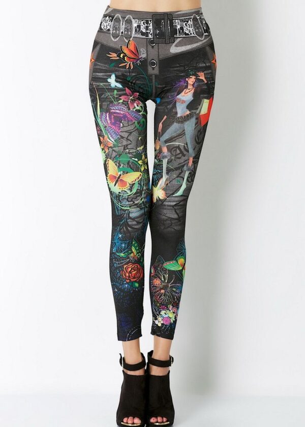 AllMerry Fashion Leggings กางเกงเลกกิ้งแฟชั่น 68 สีดำ