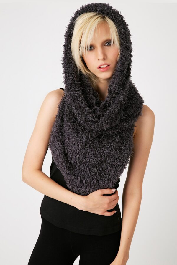 Magic Scarf ผ้าพันคอมหัศจรรย์ รุ่นประกายเพชร - สีเทาเข้ม